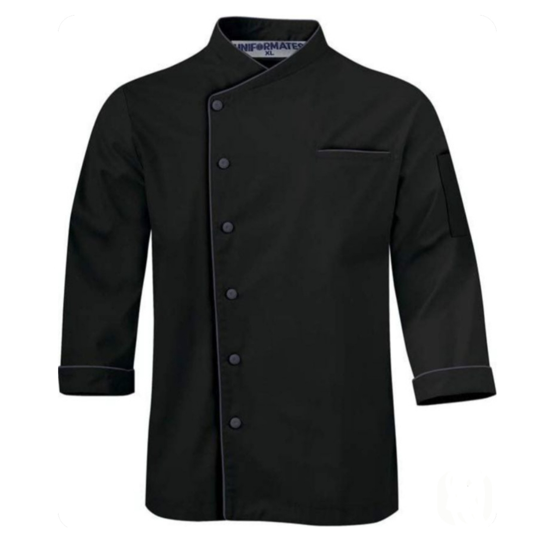 Black Chef Coat - Image 2