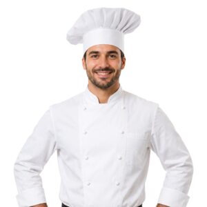 White Professional Chef Cap