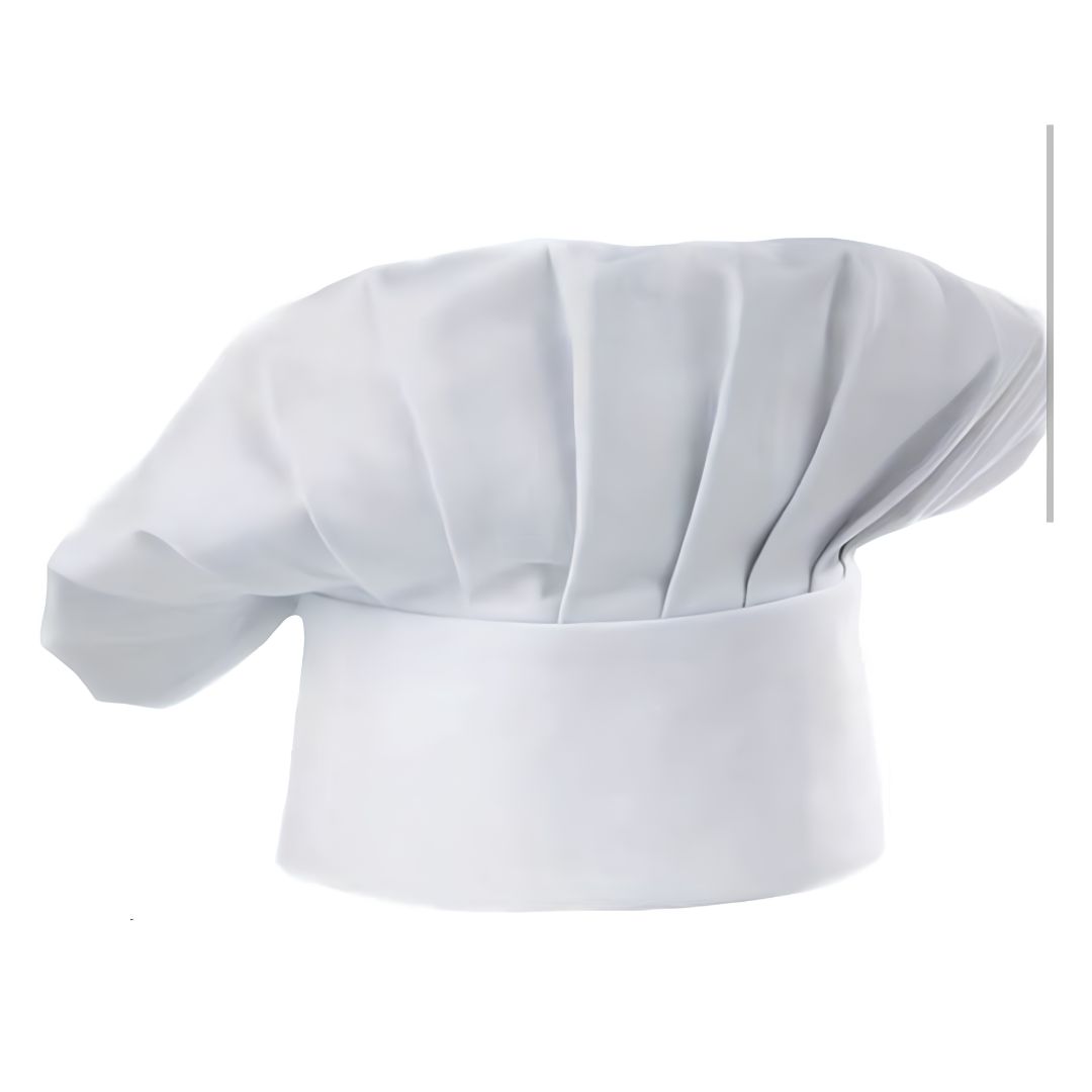 White Professional Chef Cap - Image 2